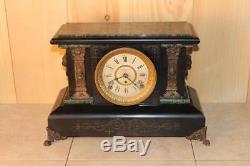 Antique Seth Thomas Adamantine 8 Day Mantle Clock c. A. 1900 Running Cond