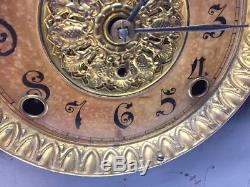 Antique Seth Thomas Adamantine Black Mantel Mantle clock No 102