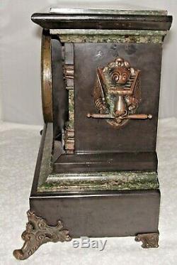 Antique Seth Thomas Adamantine Chime Mantel Clock No Key Circa 1909
