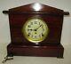 Antique Seth Thomas Adamantine Clock 8-day, Time/bell And Gong Strike, Key-wind