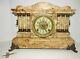 Antique Seth Thomas Adamantine Egyptian Clock 8-day, Time And Strike