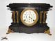 Antique Seth Thomas Adamantine Egyptian Mantel Clock 8-day, Time/strike