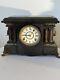 Antique Seth Thomas Adamantine Egyptian Mantel Clock 8-day, Time/strike No Key