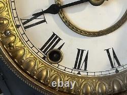 Antique Seth Thomas Adamantine Egyptian Mantel Clock 8-Day, Time/Strike No Key