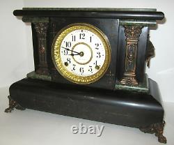 Antique Seth Thomas Adamantine Mantel Clock 8-Day, Time/Strike