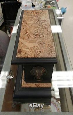 Antique Seth Thomas Adamantine Mantel Clock Lions Head Rings Beautiful