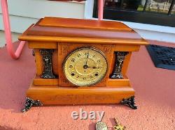 Antique Seth Thomas Adamantine Mantle 8-Day Clock