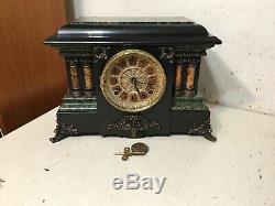 Antique Seth Thomas Adamantine Mantle Clock