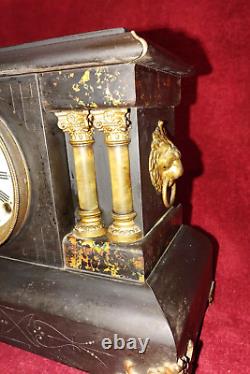 Antique Seth Thomas Adamantine Mantle Clock 1800s Not Working please read