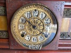Antique Seth Thomas Adamantine Mantle Clock 1901 Nice