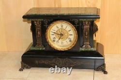 Antique Seth Thomas Adamantine Mantle Clock 1902 Serviced and Running
