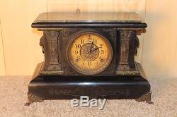 Antique Seth Thomas Adamantine Mantle Clock Late 1800's