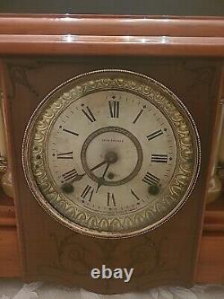 Antique Seth Thomas Adamantine Mantle Clock No Key