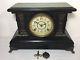 Antique Seth Thomas Adamantine Mantle Clock Parts Repair Key Pendulum Included