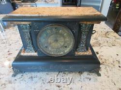 Antique Seth Thomas Adamantine Mantle Clock Pat. 1880