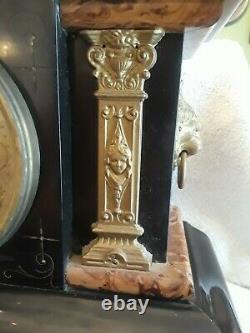 Antique Seth Thomas Adamantine Mantle Clock Pat. 1880