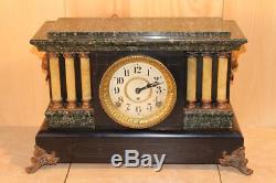 Antique Seth Thomas Adamantine Mantle Clock Running C. 1900