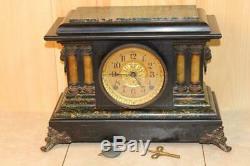 Antique Seth Thomas Adamantine Mantle Clock Running C. 1908