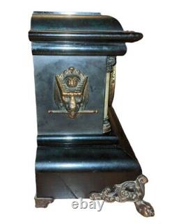 Antique Seth Thomas Adamantine Mantle Clock With Key 1880s