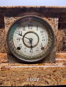 Antique Seth Thomas Adamantine Mantle Clock With Key 1880s WORKING