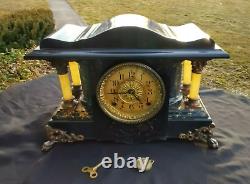 Antique Seth Thomas Adamantine Mantle Clock / Working Condition