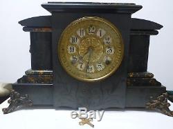Antique Seth Thomas Adamantine Mantle Clock c1900