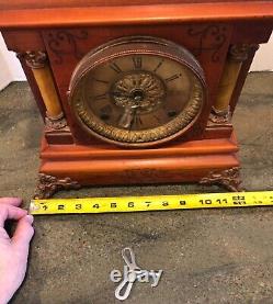 Antique Seth Thomas Adamantine Mantle Clock in Working Order