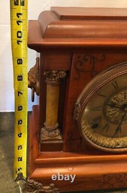 Antique Seth Thomas Adamantine Mantle Clock in Working Order