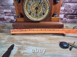 Antique Seth Thomas Adamantine Peru Mantle Clock ca. 1905 withKey NOT WORKING