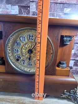 Antique Seth Thomas Adamantine Peru Mantle Clock ca. 1905 withKey NOT WORKING