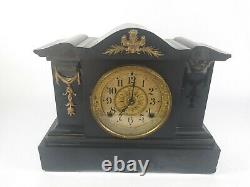 Antique Seth Thomas Adamantine Wind up Mantle Clock No. 102 1880's For Parts