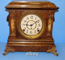 Antique Seth Thomas Adamantine Working Mantle Clock Circa 1906 Pat. 1880