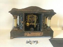 Antique Seth Thomas American Mantle Clock Lion Foot Chime Crown 11 Jewel Pt. 1880