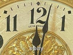 Antique Seth Thomas American Mantle Clock Lion Foot Chime Crown 11 Jewel Pt. 1880