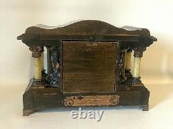 Antique Seth Thomas American Mantle Clock Lion Foot Chime Crown 11 Jewel Pt. 1880