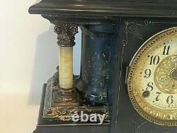 Antique Seth Thomas American Mantle Clock Lion Foot Chime Crown 11 Jewel Pt. 1880