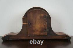 Antique Seth Thomas Art Deco Mahogany Tambour 8 Day Mantel Clock