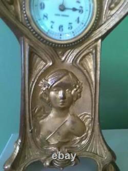 Antique Seth Thomas Art Nouveau Clock, 10High x 5 wide