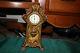 Antique Seth Thomas Art Nouveau Mantel Clock-gilt Gold-victorian Woman Portrait