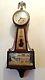 Antique Seth Thomas Banjo No. 7 Rare Clock Keeping Good Time Bell Strike Hr &. 5