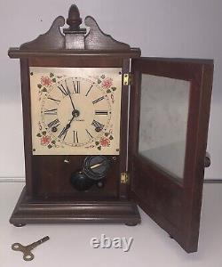 Antique Seth Thomas Bedford Mantle Shelf Clock 7684 No Gong w Key