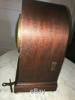 Antique Seth Thomas Beehive Mahogany Case Clock W Chimes