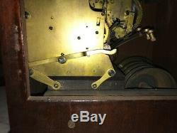 Antique Seth Thomas Beehive Mahogany Case Clock W Chimes