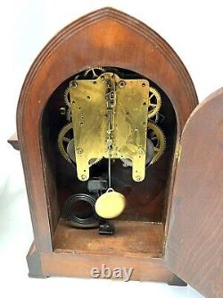 Antique Seth Thomas Beehive Mantle Clock Chime Clock withrare 89AD movement tested
