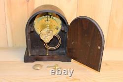 Antique Seth Thomas Beehive Round Top Time & Strike Mantle Clock Serviced