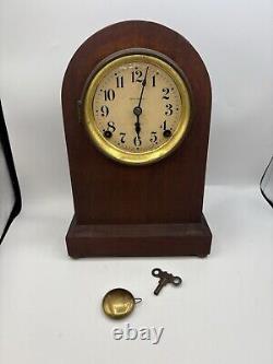 Antique Seth Thomas Beehive Shelf Mantel Gong Chime Clock 8 Day 89AD Movement