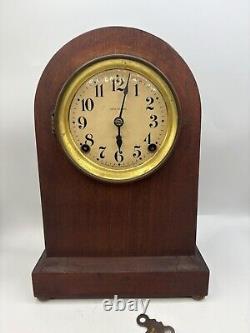 Antique Seth Thomas Beehive Shelf Mantel Gong Chime Clock 8 Day 89AD Movement