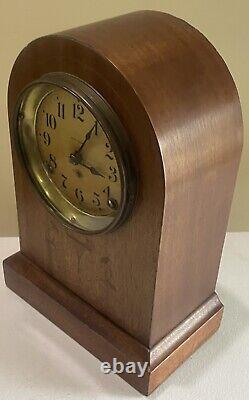 Antique Seth Thomas Beehive Shelf Mantel Gong Chime Clock 8 Day 89AD Movement