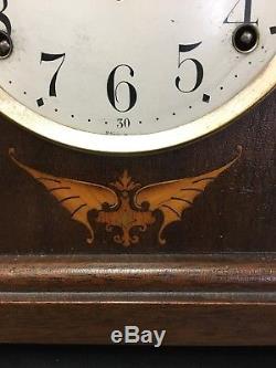 Antique Seth Thomas Beehive Style Clock With Inlaid Decoration