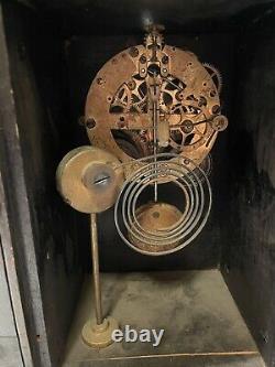 Antique Seth Thomas Black Adamantine Mantel Clock- Mexico Model